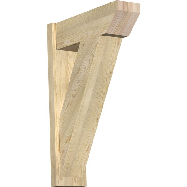 Ekena Millwork Traditional Slat Rough Sawn Outlooker, Douglas Fir, 8"W x 24"D x 36"H OUT08X24X36TRA06RDF - main